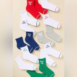 NWT Daily Practice x Anthropologie Game Day Set of Two Socks
